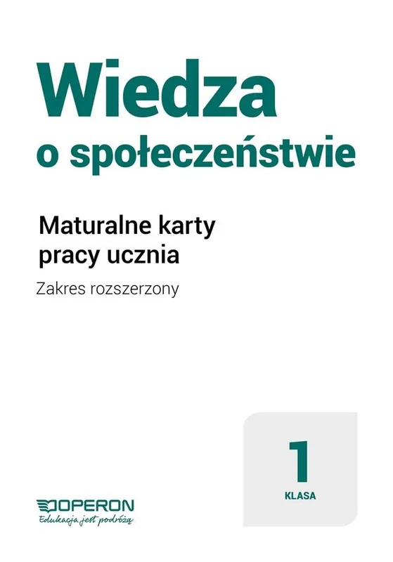Obniżka ceny WOS LO 1 Maturalne karty pracy ZR w.2019 OPERON