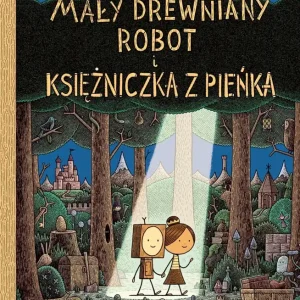 Mały drewniany robot i księżniczka z pieńka Bezpieczne zakupy
