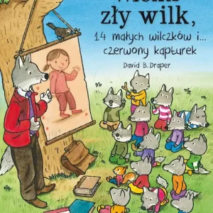 Wielki zły wilk 14 małych wilczków i czerwony kapturek Premium