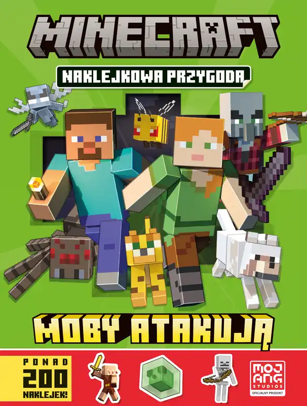 Moby atakują. Naklejkowa przygoda. Minecraft Taniej
