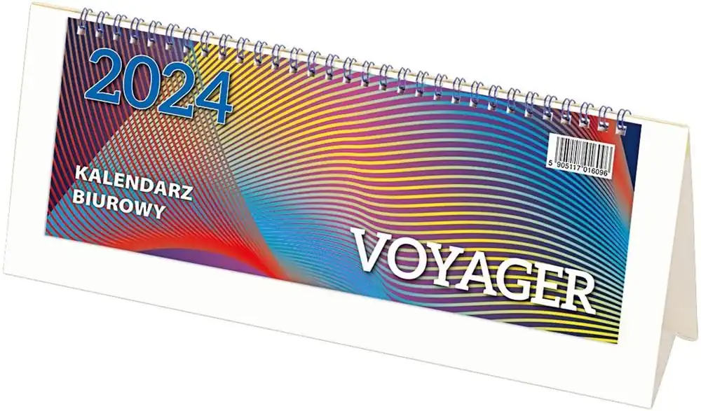 Rabat Kalendarz 2024 biurowy Voyager - biały