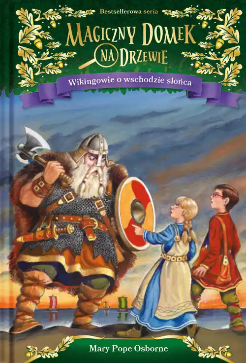 Wysoka jakość Magiczny domek na drzewie. Wikingowie o wschodzie słońca