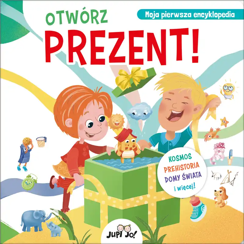 Łatwy zwrot Otwórz prezent! Kosmos prehistoria domy świata i więcej!