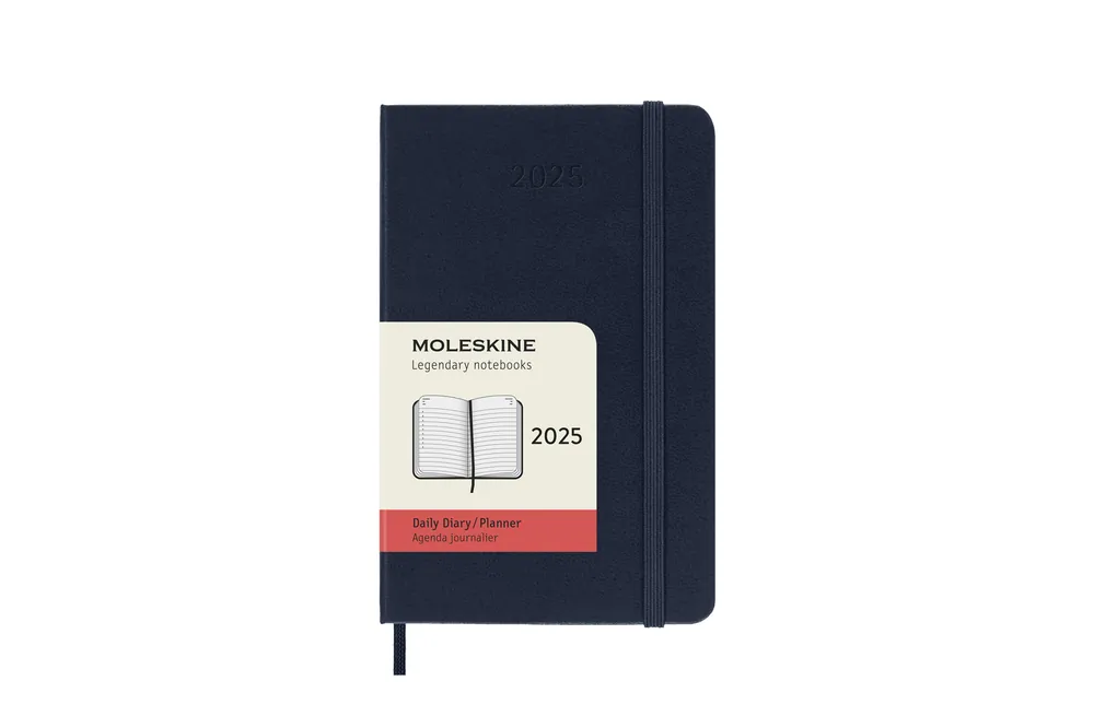Kalendarz 2025 12M Moleskine P dzienny Sapphire Blue 9x14 Bezpieczne zakupy